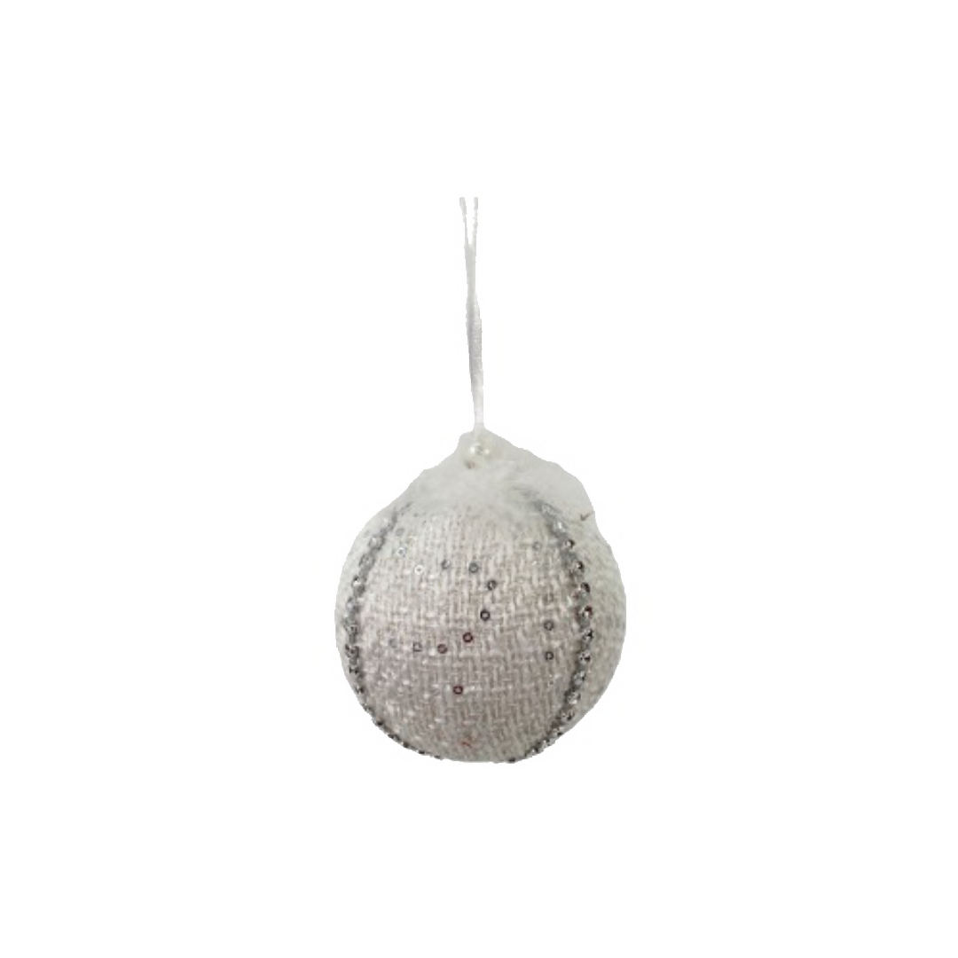 Esfera Navide a Color Gris Blanco Con Lentejuelas 201 3500221 ElBaratillo